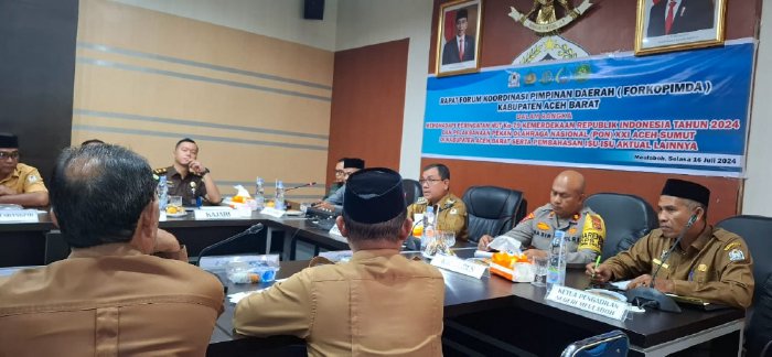 Pj Bupati Mahdi Bahas Pemberantasan Judol dengan Forkopimda Aceh Barat