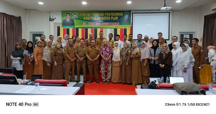 RSUD Cut Nyak Dhien Meulaboh dan Fakultas Kedokteran UGM Gelar Workshop Penyusunan Hospital Disaster Plan