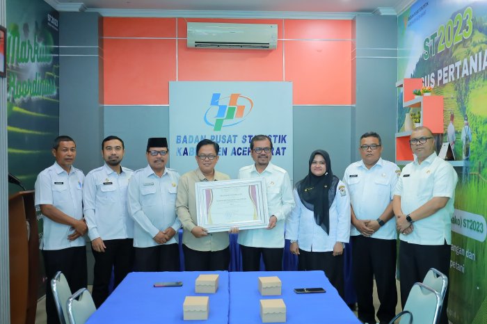 Aceh Barat raih Indeks Pembangunan Statistik Dengan Predikat Baik