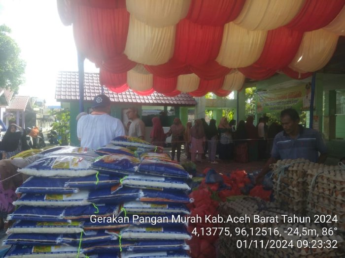 Pemkab Aceh Barat Gelar Gerakan Pangan Murah di 12 Kecamatan