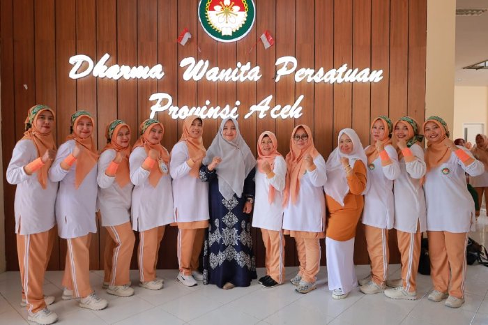 DWP Aceh Barat Raih Juara Pertama Lomba Senam SKJ 2022 Tingkat Provinsi